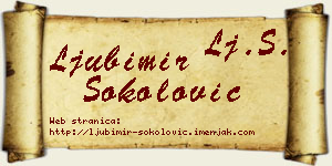 Ljubimir Sokolović vizit kartica